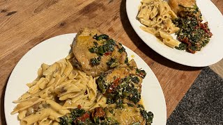 Sun dried Tomato Chicken and Pasta