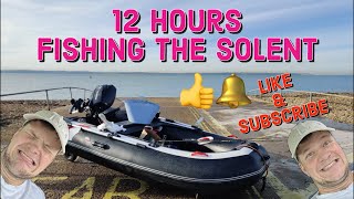 12 Hours Fishing The Solent for Cod, Rays, Congers, Mackerel & Bass