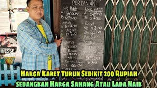 Harga karet agak turun 200, lada naik tgl 6/4/21 tetap semangat bravo