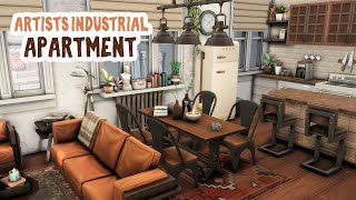 Artist's Industrial Apartment 🎨 || The Sims 4 Apartment Renovation: Speed Build