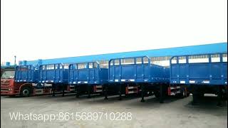 100 units of 40ft flatbed trailer with dropside made for East Africa market