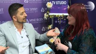 Tony Selimi talks to Carrie Kirkpatrick at the Mind Body Spirit Festival