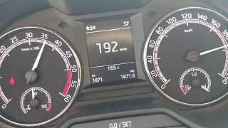 skoda octavia 0 - 100 top speed  dsg 2018 hizlanma