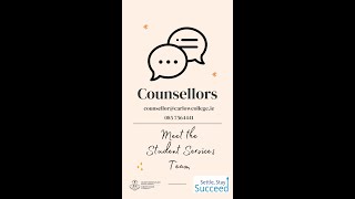 Visit our free Student Counselling Service for a range of supports and advice