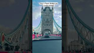 Tower Bridge🌁 - not London Bridge #traveladvice #tour #towerbridgelondon #londonbridge