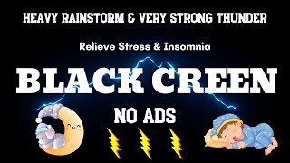 Sleep Hypnosis to Beat Insomnia _ Heavy Rainstorm & Very Strong Thunder _ Relieve Stress & Insomnia