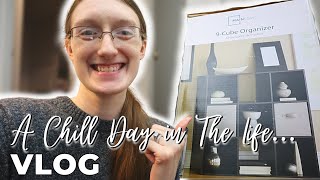 A Chill Day in the Life Vlog // Putting up a New Shelf Organizer