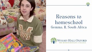 Reasons to homeschool - Gemma