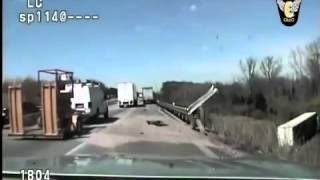 Ohio State Highway Patrol Officer Saves Truck Driver's Life!