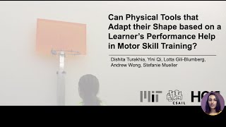 TEI 2021 Talk: Can Physical Tools that Auto-adapt its Shape Help in Motor-Skill Training?