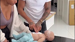 DDG 27th  January Snapchat stories( lessons on cpr on a baby)🩵