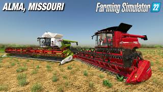 BRINGING IN THE NEW HARVESTER!! | Alma Missouri | Farming Simulator 22 - Ep32