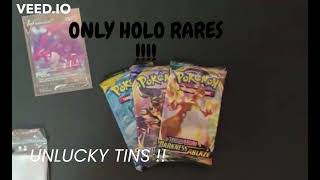 ONLY HOLO RARES !!! - Eternatus V tin