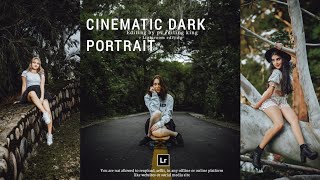 Cinematic Outdoor Dark Green Portrait Preset || Lightroom viral photo editing tutorial