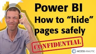 How to hide a Power BI page securely