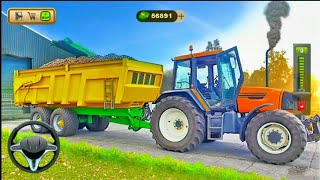 Offroad Tractor Trolley Transport Simulator - Farming Heavy Transporter Driving - Android GamePlay