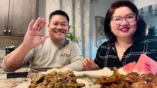 Adobong atay/adobong tenga and bituka ng pork/Mukbang - Thank you po sa bagong subcribers 🤩