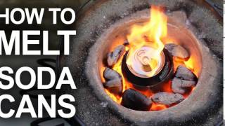 Melting Cans With The Small Metal Foundry