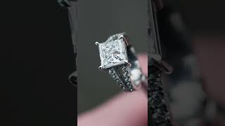 4.61CT TOTAL PRINCESS CUT DIAMOND RING IN PLATINUM - LAB GROWN DIAMONDS