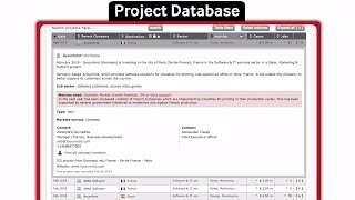 FDI MARKETS SOFTWARE UPDATE