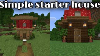 3 simple starter base's for survival Minecraft !