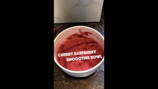 How To Make A CHERRY RASPBERRY SMOOTHIE BOWL (No Banana)