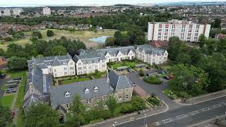 Aerial Drone: Poor Clares Convent (bad light)