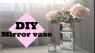 Diy mirror vase/dollar tree items