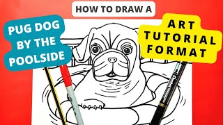 "How to Draw a Dog| Step-by-Step | Learn to Draw a Pug|An Easy How to Draw a Dog"