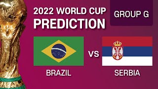 ⚽️WORLD CUP 2022(Group G) Brazil vs Serbia PREDICTION, marble run Qatar Simulation Neymar Vlahovic