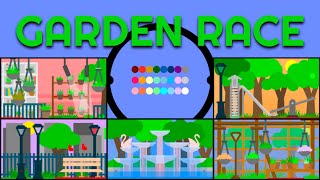 24 Marble Race EP. 8: Garden Race (by Algodoo)