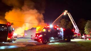 Explosive Inferno Devours Commercial Building in Spring Hope, NC