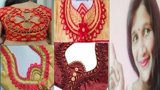 New Trending Blouse Design | New Model Blouse Sleeves Back Neck Design |