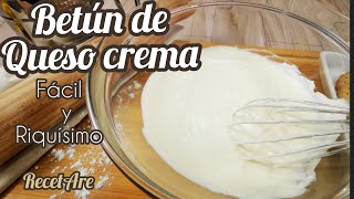 🍰Como hacer fácil BETÚN DE QUESO 🍰COBERTURA cremosa