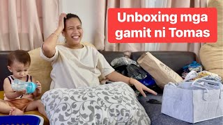 Excited si Kuya Andres mag unbox ng mga gamit ni Baby 😍 | Thank You Lord 🙏