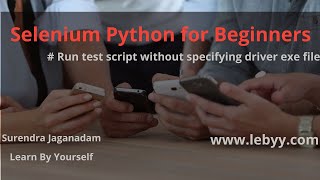 Run test script without specifying driver exe file || Selenium Python for Beginners