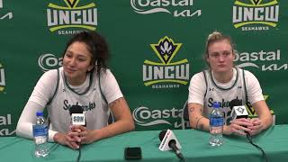 UNCW WBB Ali Zelaya & Evan Miller | Postgame vs Norfolk State, 11-23-24