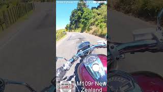 State Highway 43 Taranaki North Island of New Zealand. Insta360 x3. 4k. Suzuki M109r Intruder 1800