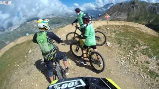 Riding in Tignes with Will & Mark