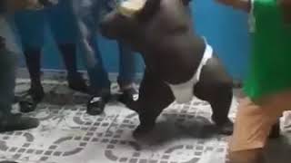 Chunky baby dancing w/ friends