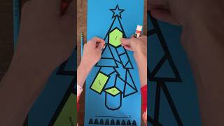 Christmas tree math craft with 2d figures!