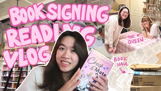 MEETING ALI HAZELWOOD! 💖 book haul + spoiler free reading vlog ♟️📦