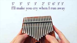 Save Your Tears - Kalimba easy tutorial