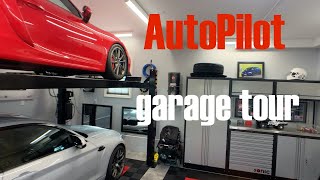 Garage tour:  lift, floors, lighting, cabinets + tire storage