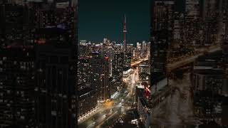 Toronto Skyline Hyperlapse at night | Mavic 3 Cine Drone