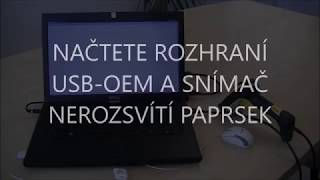 Načtete rozhraní USB-OEM a snímač nerozsvítí paprsek