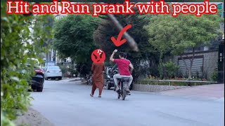 Hit and run prank with people🤦🏻‍♂️😂😂