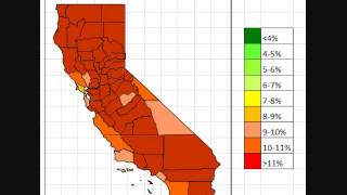 Map: California Unemployment By County October 2013