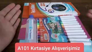 A101 Kırtasiye Alışverişimiz/Rafadan Tayfa Etkinlikli Boyama Kitabim-2 Tanıtımı