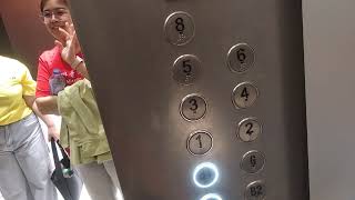 3 Hitachi elevators at One Bangkok Parade Bangkok Thailand (single door)